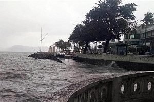 Cidade tem previsão de ventos e maré acima do normal na quarta-feira