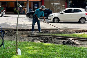 Vereador Sergio Santana trabalha pela revitalização da ciclovia da Afonso Pena em Santos