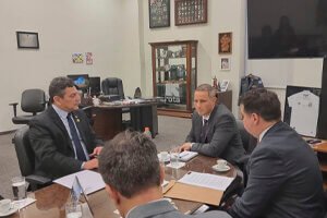 Vereador Sergio Santana participa de reunião na Secretaria de Segurança do Estado para tratar de pautas relacionadas à segurança pública da região