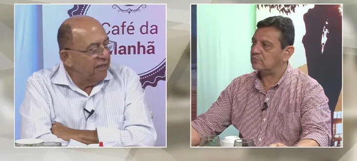 Vereador Sérgio Santana durante entrevista no programa Café da Manhã, do Sistema Costa Norte
